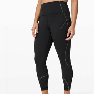 NWT Lululemon Align High Rise pants 25” in gold and black special edition